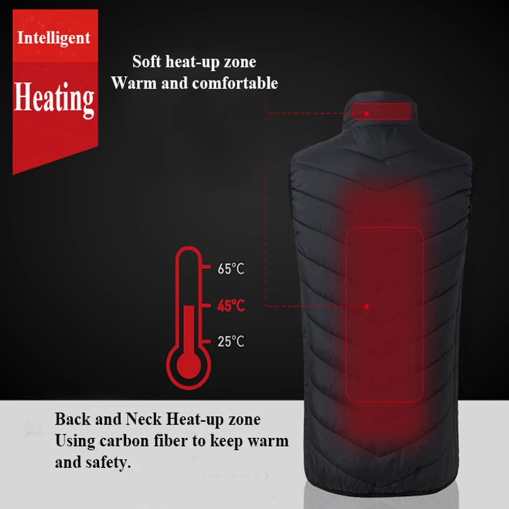 Мужская и Женская куртка с электрическим подогревом теплая USB зимняя