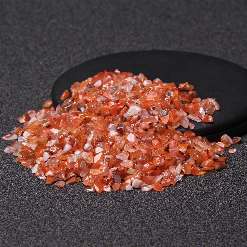 Неутопленный натуральный камень 3 5 мм чип красного агата незасверленный