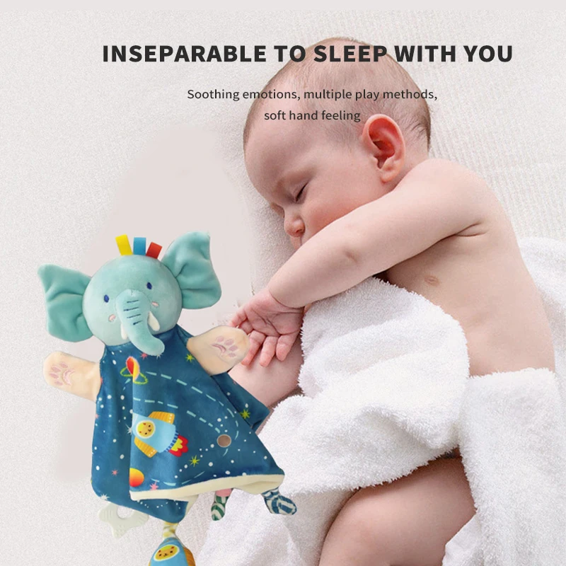 

Baby Chewing Comfort Towel Parent Child Interaction Comforting Hand Puppets Baby Sleeping Dolls Toy Plush Comforting Toy Baby