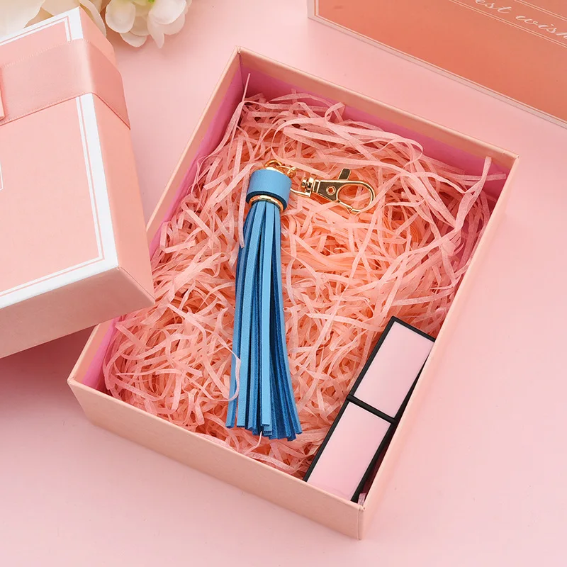 High End 5 шт. PU кожаный брелок для ключей с кисточкой кольцо бахрома ювелирных