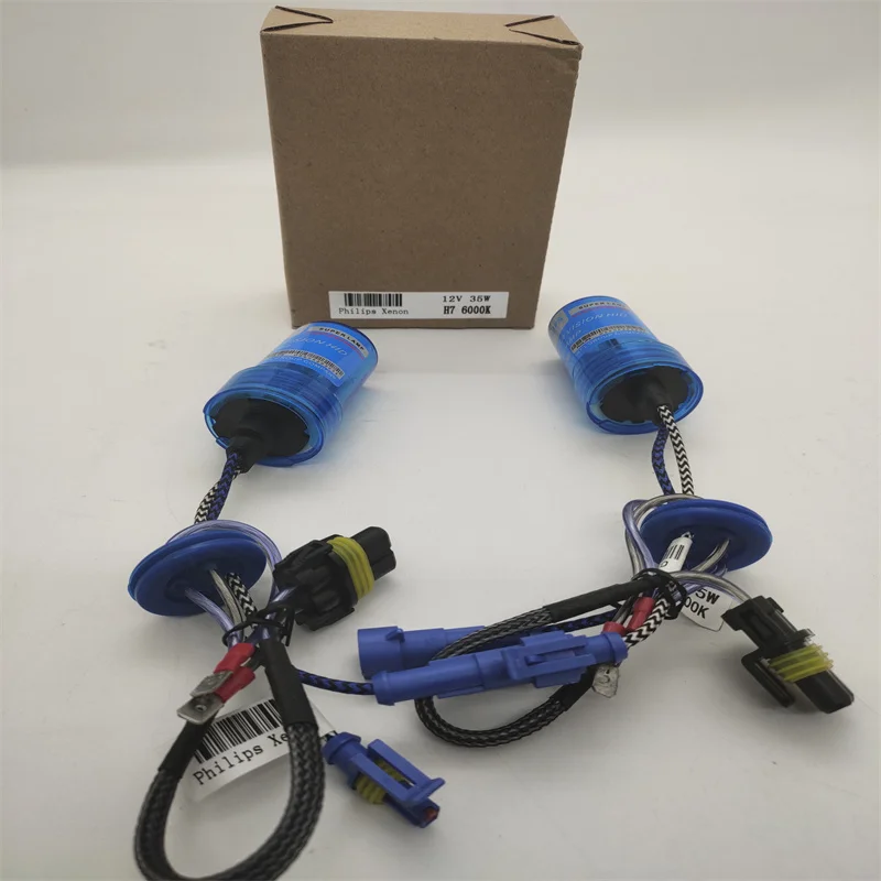 Бесплатная доставка 1 пара ксеноновых ламп Philips HID H1 H3 H4 H7 H8 H11 H13 9005 9006 9012 D2H 880 5202 12 в