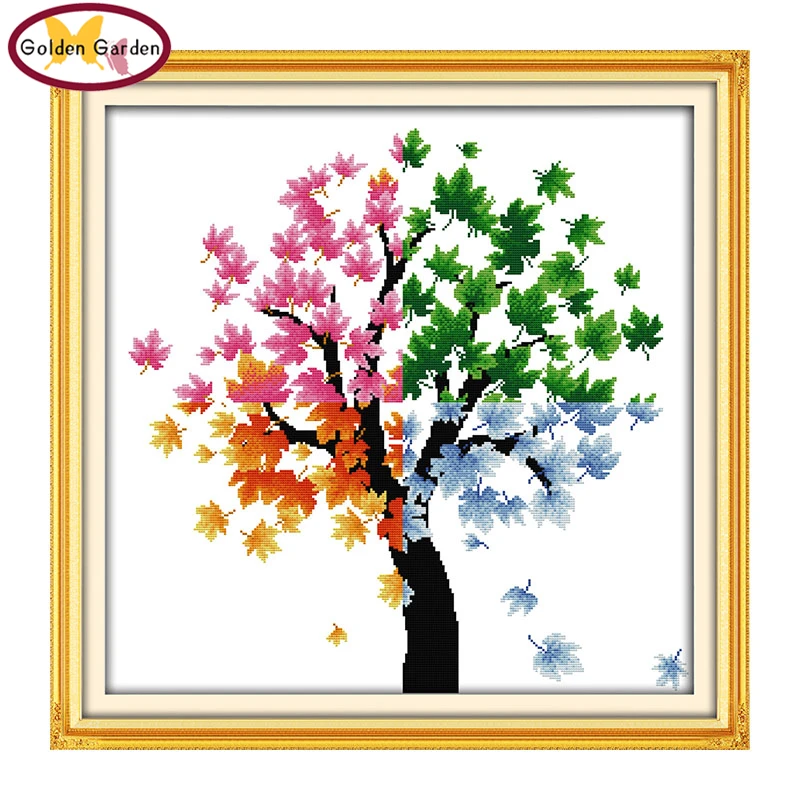 

Набор для вышивки крестом GG The Four Seasons of Life Joy Sunday, набор для рукоделия, счетный крест наборы узоров для домашнего декора