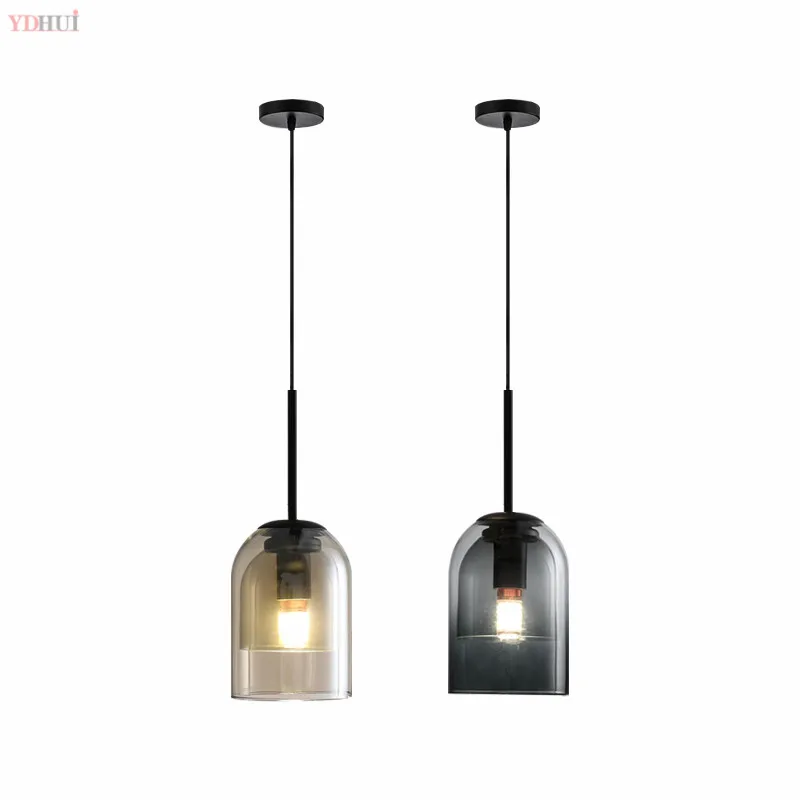 

Nordic Modern loft hanging Glass Pendant Lamp Fixtures LED Pendant lights for Kitchen Restaurant Bar living room bedroom