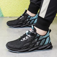 2021 men sneakers trendy height increasing mesh mens casual sports shoes autumn breathable matching color male running shoes