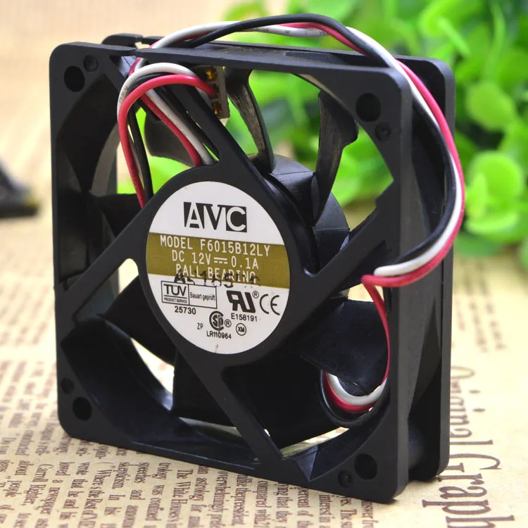 Натуральная AVC F6015B12LY 6015 DC12V 0.1a 6 см Процессор Вентилятор охлаждения | Компьютеры и