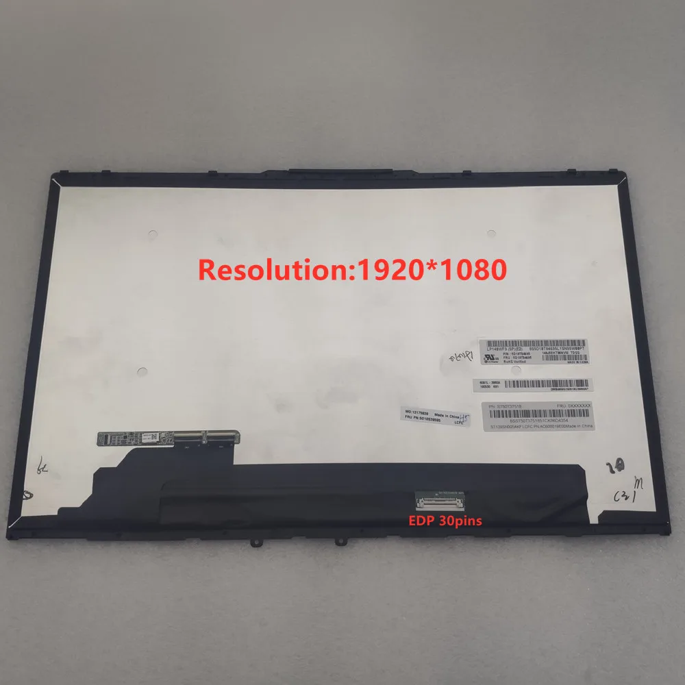 14 &quotдюймов LP140WF9 SPE2 NV140QUM N54 ЖК-дисплей с цифровым преобразователем сенсорного