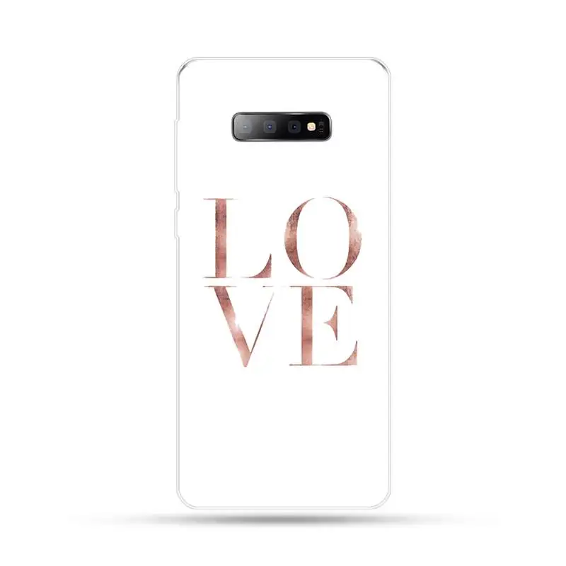

Bling love heart pink fruit Phone Case For Samsung Galaxy S5 S6 S7 S8 S9 S10 S10e S20 edge plus lite cover shell funda capa