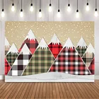 Снежная гора зимний фон для новорожденных детей портрет день рождения фон для фотостудии торт разбивать снежинки реквизит