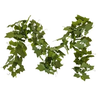 artificial gourd leaf vine wedding backdrop arch wall decor fake hanging plant ivy for table festival party decoration