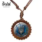 Европейский значок Tryzub, украшение с изображением украшенного дерева, винтажная бижутерия для мужчин и женщин