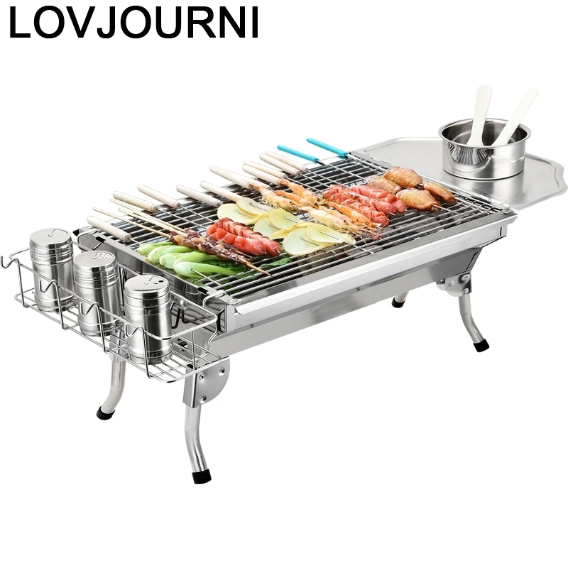 Мини Кемпинг курильщик Portatiles Parrilla Portatil корейский карбоновый уголь барбекю Barbacoa
