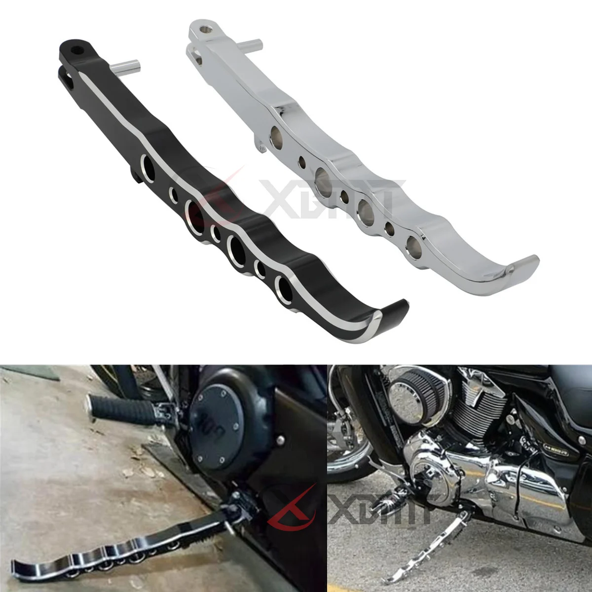 

Motorcycle CNC Exotic Style Long Kickstand Kick Side Stand Foot Support For Suzuki Boulevard M 109 R M109R VZR1800 2006-2021