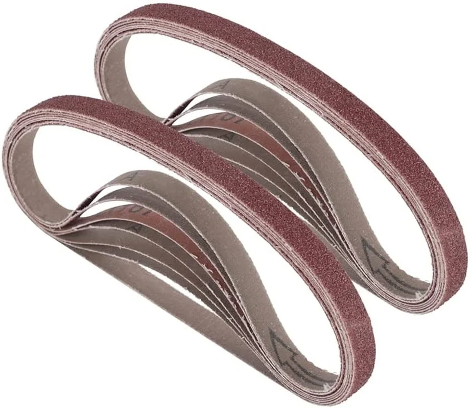 

8PCS 100x915mm Sanding Belts 60/80/100/120/180/240/320/400Grits Mixed Grits Sandpaper Bands for Belt Sander Abrasive Tool