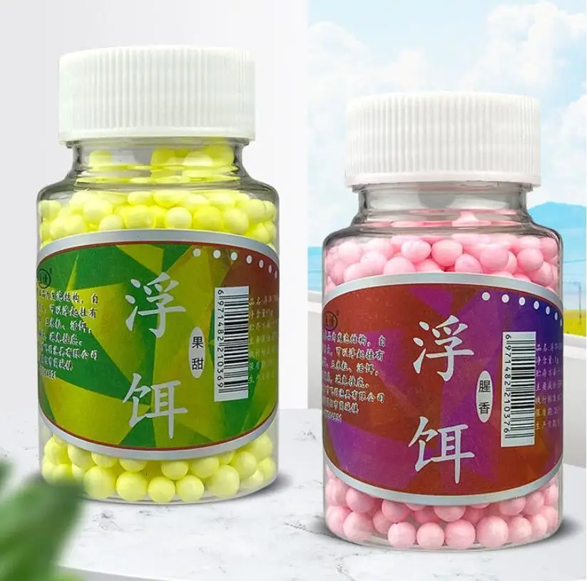 Rompin пенопластовые шарики из пенополистирола для ловли карпа, приманки для ловли карпа со сладким запахом, плавающие снизу для волос, всплывающие рыболовные приманки 170~ 900 шт