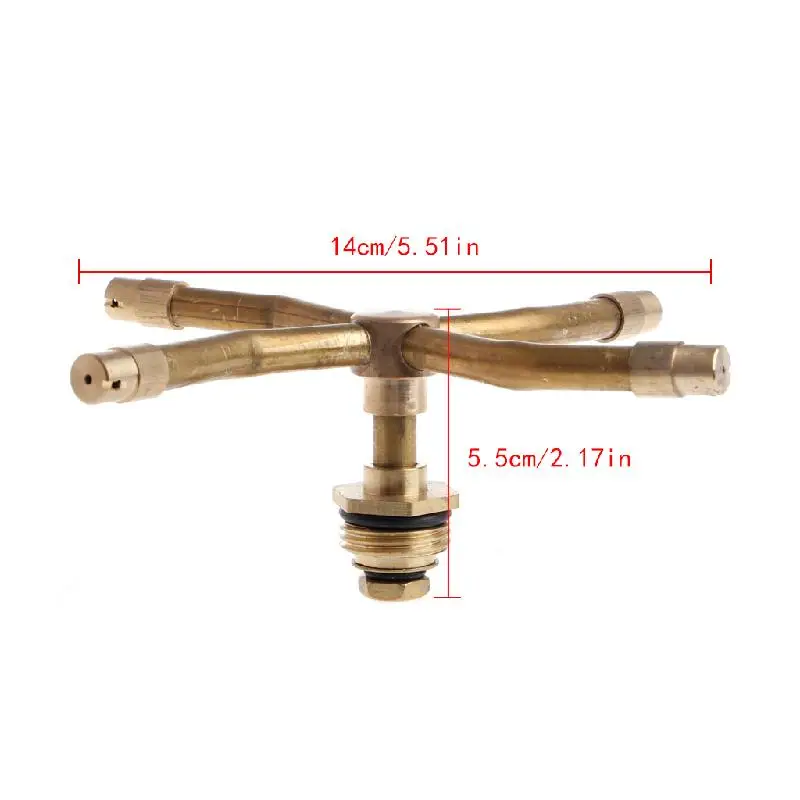 2021 Новый садовый шланг 1/2 &quotспринклерная головка роторный распылитель латунь