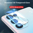 3 шт. объектив камеры для OPPO Reno 7 6 5 4 3 Pro Plus закаленное стекло 3D Алмазный объектив Защитная стеклянная пленка Find X3 Realme