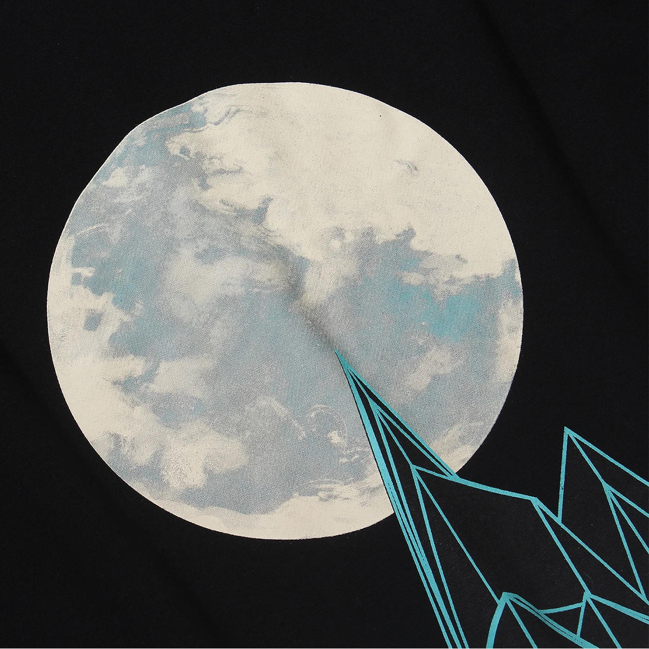 

Moonlight Print Harajuku Sweatshirt MenS Hip Hop Streetwear Hoodie Autumn Winter Hooded Pullover Men Cotton Loose Black