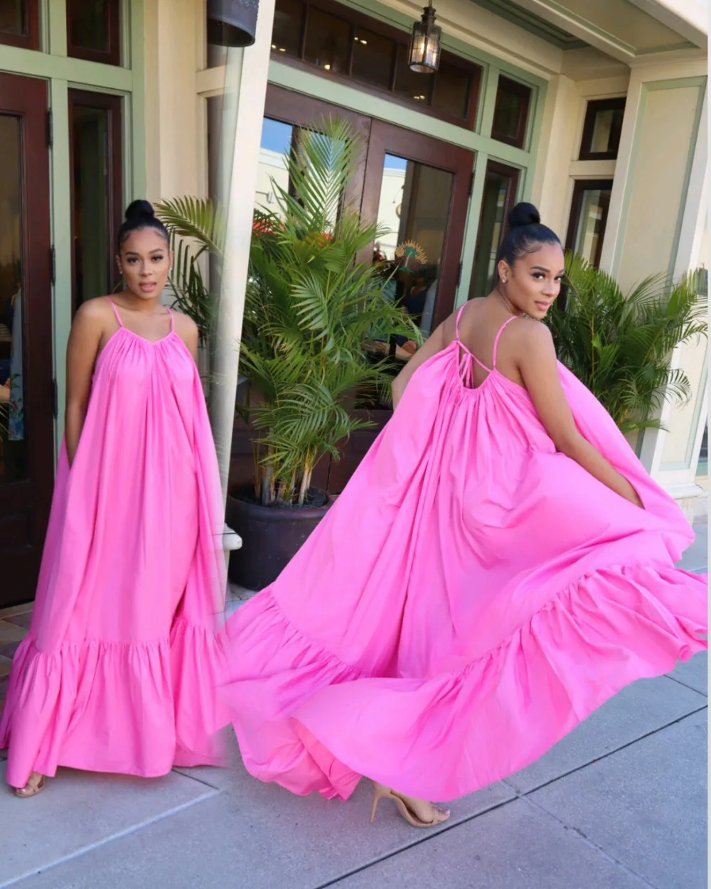 Женское летнее платье с лямкой на шее открытой спиной без рукавов плиссированные