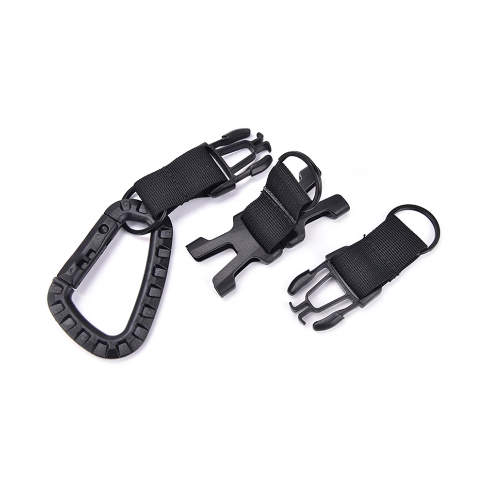 1 шт. Открытый военный нейлон ребристая Скоба крючок держатель для бутылки с