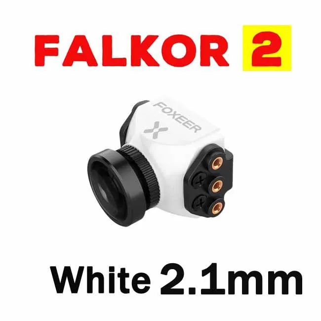 Foxeer Falkor V2 1200TVL мини/полноразмерная камера 16:9/4:3 PAL/NTSC переключаемый GWDR с кронштейном FPV камера поддержка фиксатор крыло - Цвет: White 2.1mm