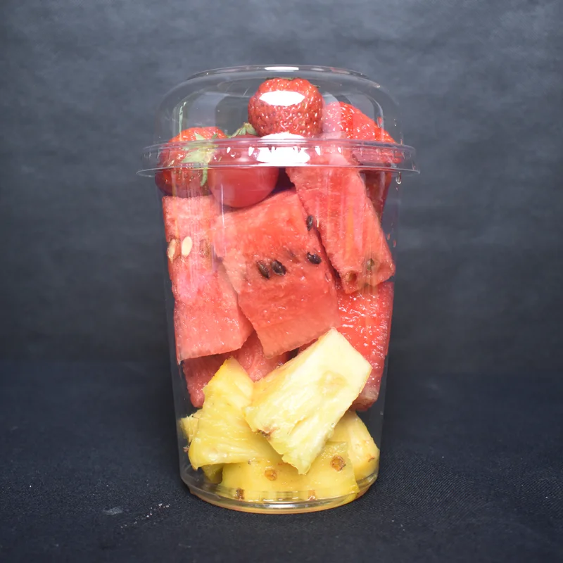 50 шт одноразовые прозрачные пластиковые стаканчики 8oz 12oz 16oz 24 26oz PET фрукты чаша