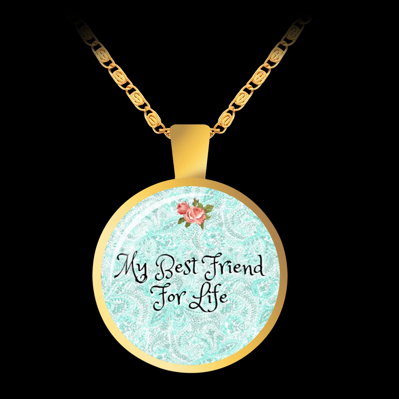 Мой лучший друг для жизни письмо Цитата стеклянный купольный кабошон кулон