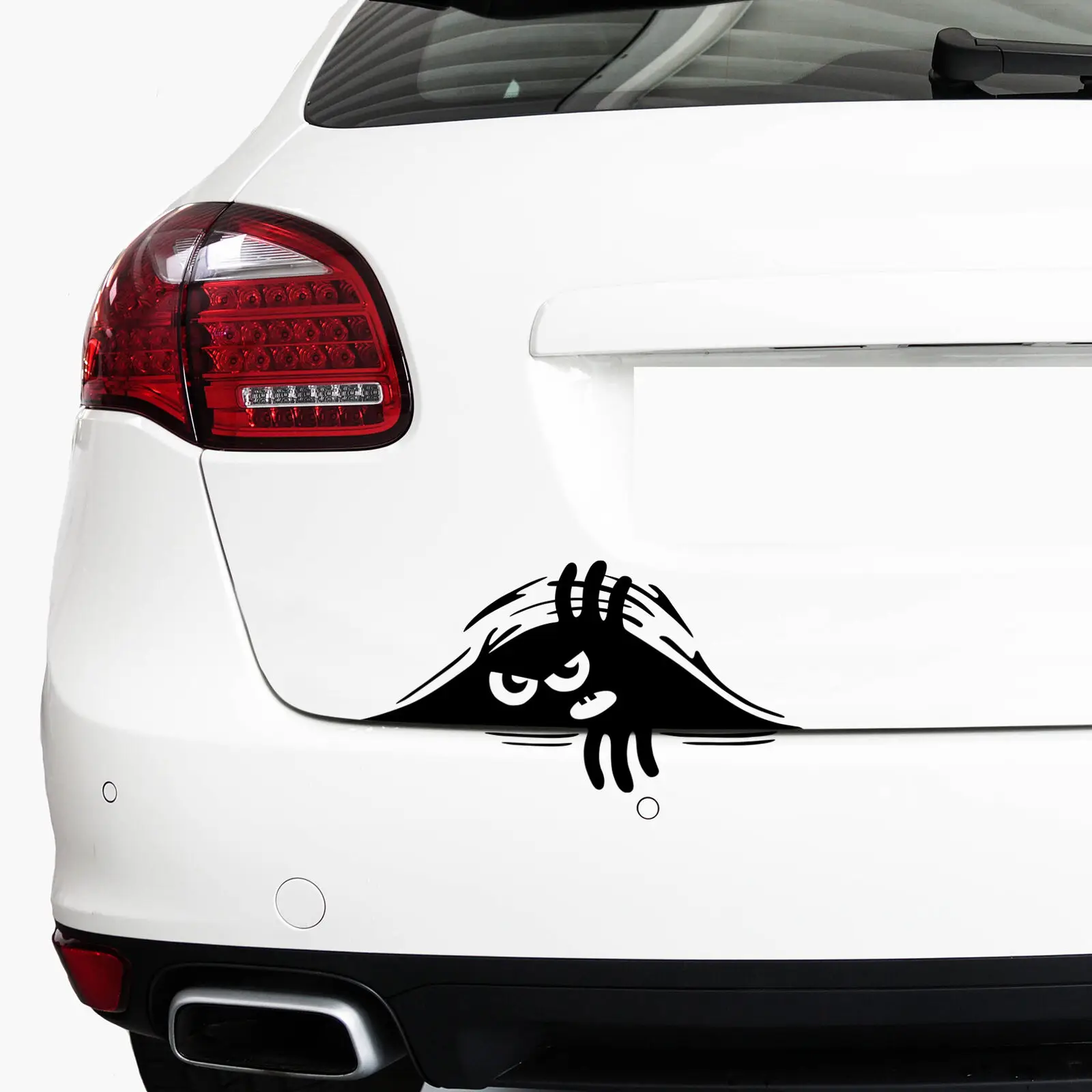 

Peeking Monster Black Gloss Decal Foil Sticker Car Laptop K140 moto decor