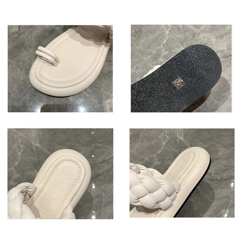 

2021 Women Slippers For Home Women Weave Slippers Indoor Shoes For Women Slippers Shoes Ladies lady Summer New Shoes Flat