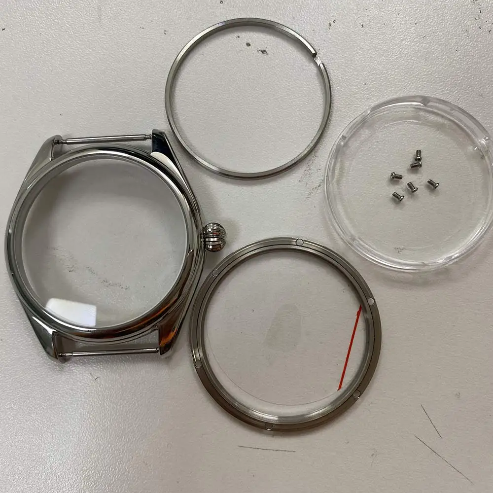 

Watch Accessories 44 Mm Polished Case Screw Bottom Cover 316 Steel Suitable for ETA6497/649 Movement
