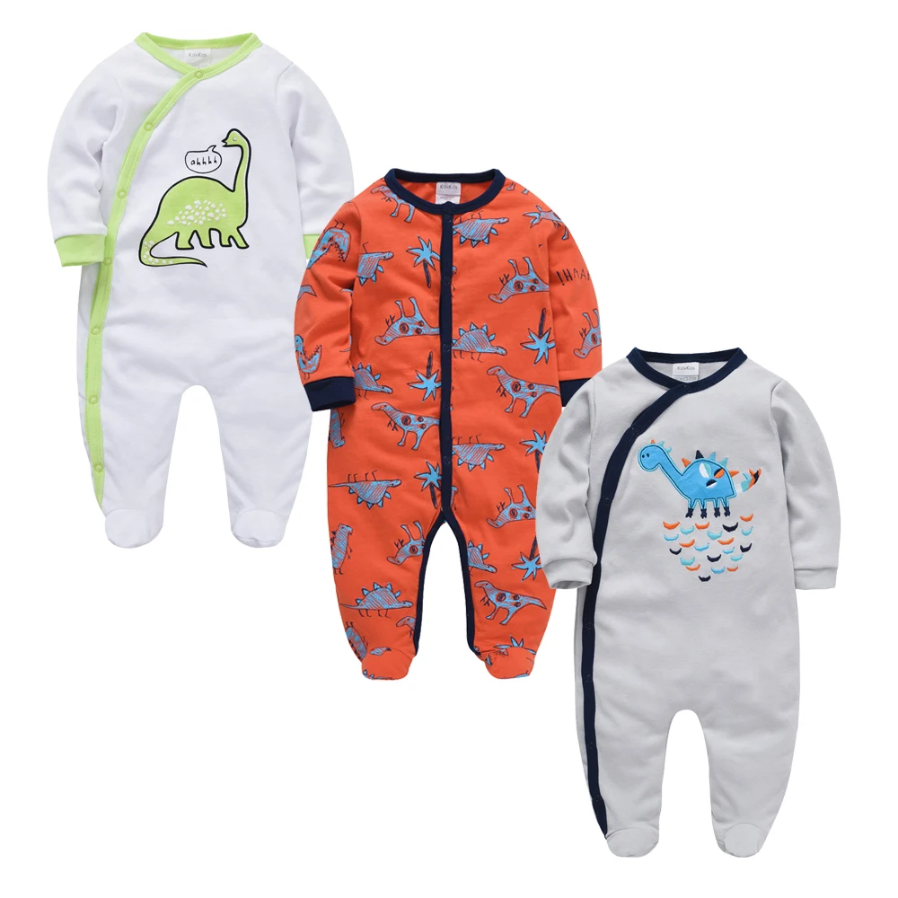 Kavkas 3 шт./лот одежда для маленьких мальчиков и девочек осенне-летний хлопковый