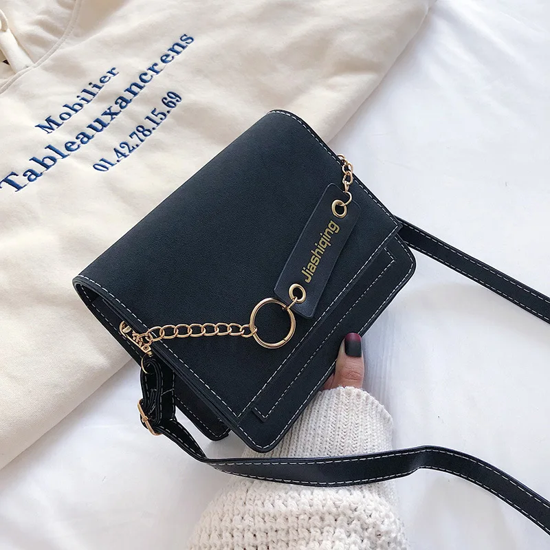 Кожаная мини сумка через плечо LISM 2019 женская с цепочкой Женская дорожная кошелек