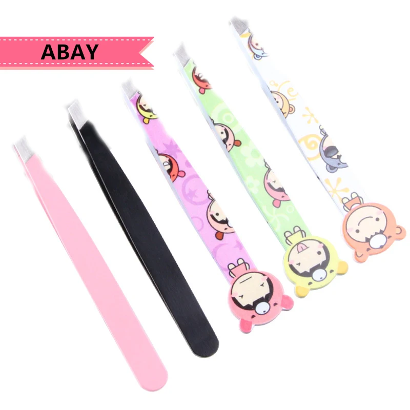 Инструмент для ухода за лицом из нержавеющей стали зажим бровей наклонный рот