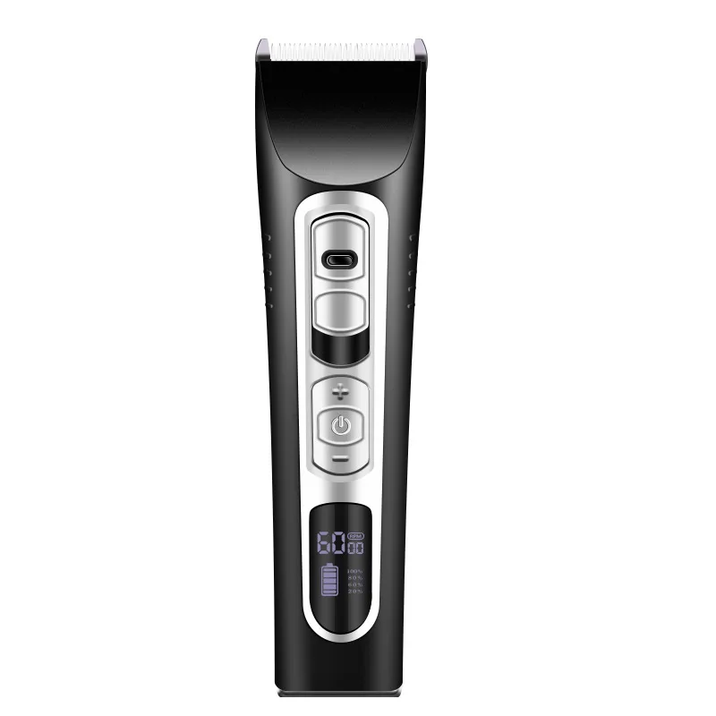 

Professional barber hair clipper cordless Adults USB Rechargeable Electric Both Work with LED display barber full set