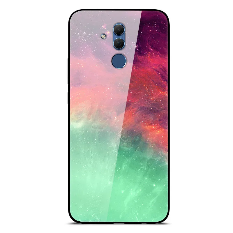 Mate 20 Lite чехол для huawei mate 20 Lite чехол s 6,3 силиконовый бампер из закаленного стекла+ Жесткая задняя крышка из поликарбоната чехол для телефона s Coque - Цвет: 41