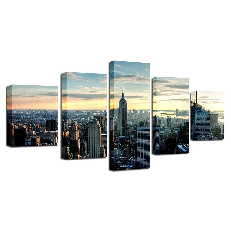 

Modern Home Decor Anime Scenery Flowers HD 5 Pieces Decoration for Room Decor Posters Wall Art Wall Decor Poste Wall Paintings