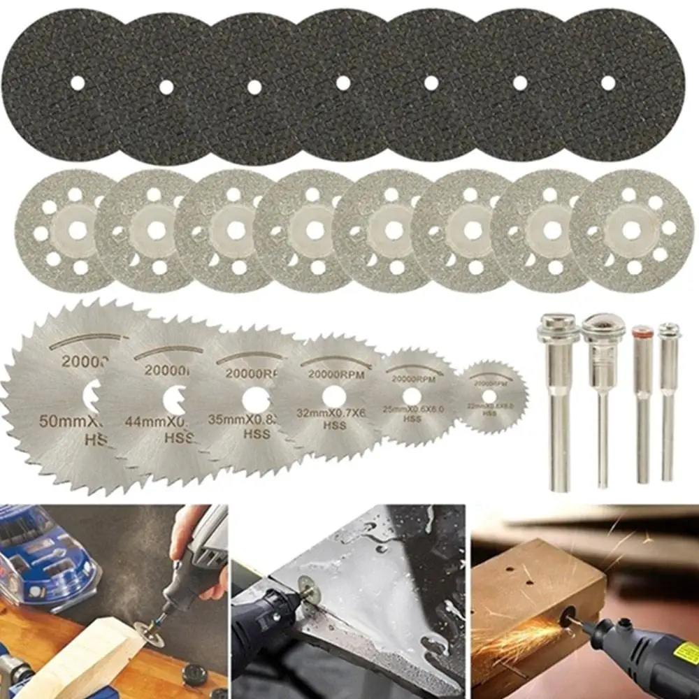 

Alloy Saw Blade High Speed Steel Polishing Set Practical Cutting Disk Cutting Saw Blade 7pcs Silver Finisher Grinding Sanding