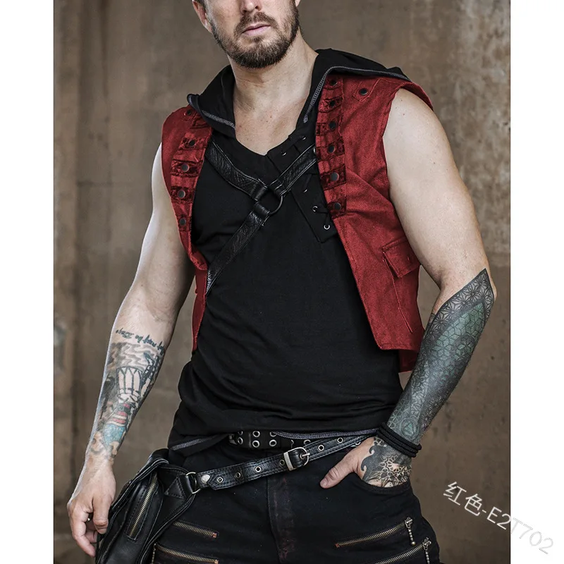 Жилет мужской для Хэллоуина средневековый топ в стиле стимпанк пальто