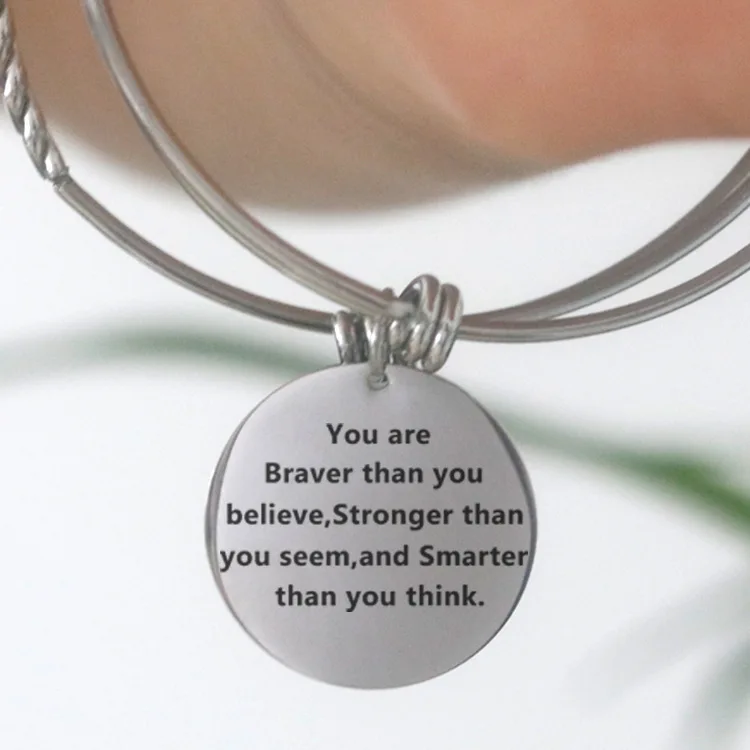 Вы смело сильнее Расширяемый Браслет умнее чем вы думаете вдохновляющий браслет