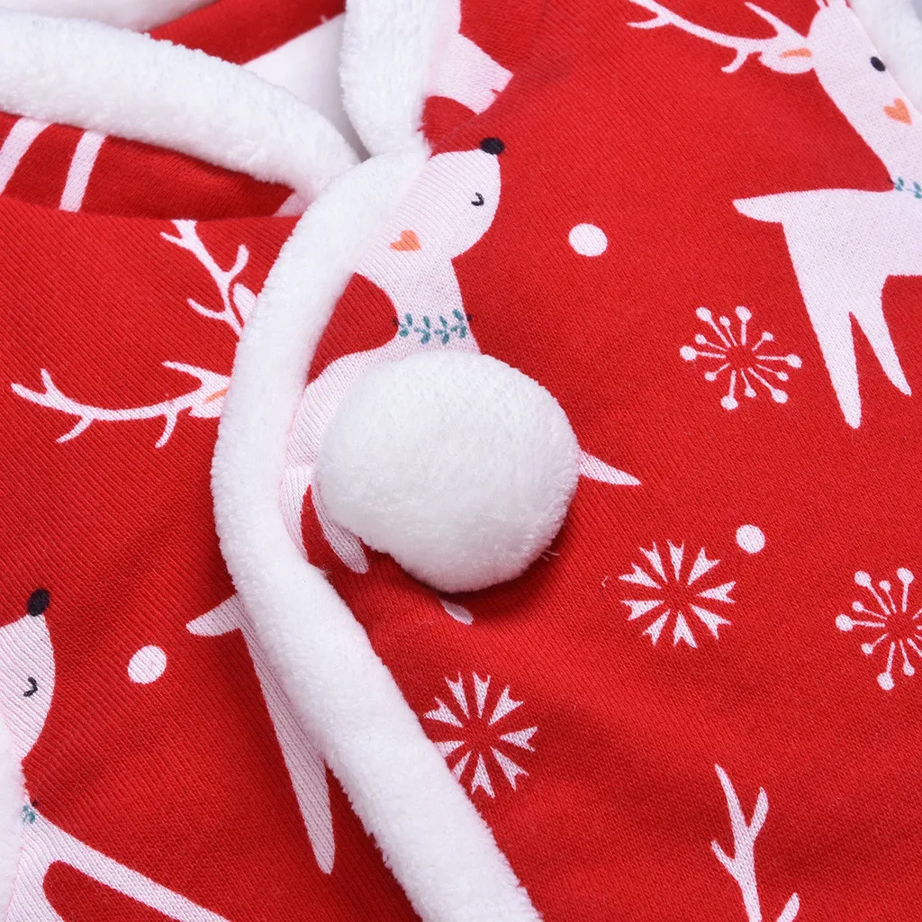 

Christmas Toddler Baby Boys Girls Clothes Children Winter Deer Princess Coat Thick Cotton Vest Kids keep warm Jacket 6M-3Y