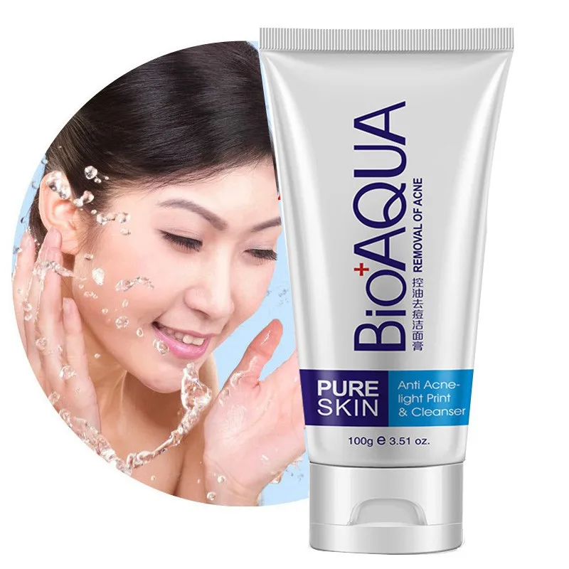 

Facial Cleanser Control Oil Shrink Pores Remove Blackheads Pimples Skin Care Cream Face Washing Product