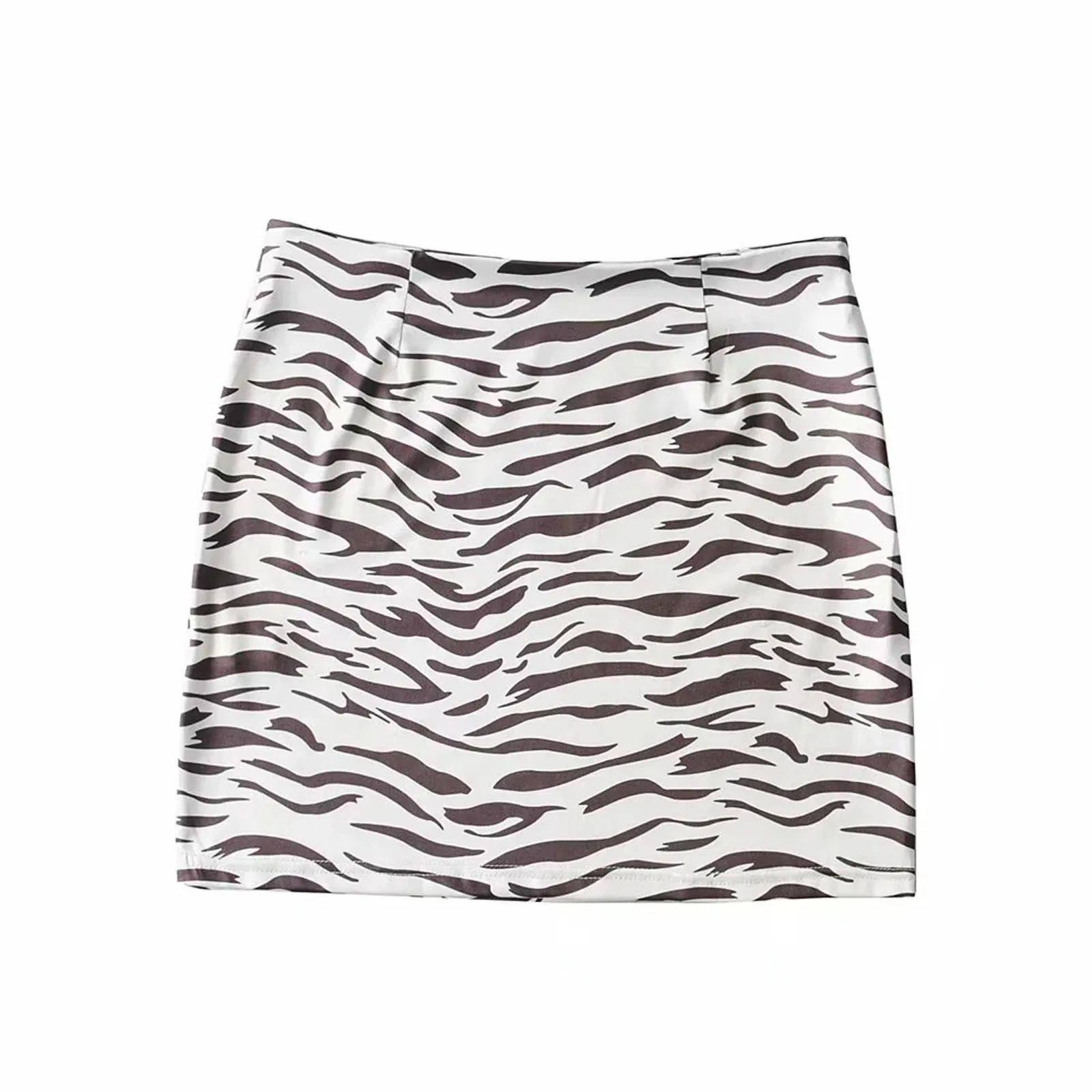 

Fashion Sexy Women's Thin Zebr A Stripe Printing Buttocks Skirt Ladies Fashion Sexy Striped Hip Skirt 2021 Latest Ladies Dress