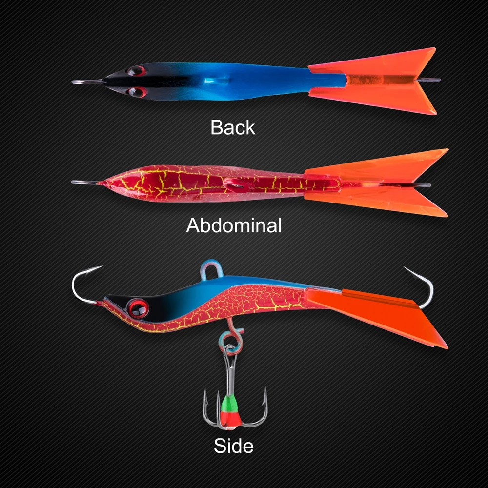 Goture 4pcs/lot Fishing Lures Winter Bait Balancers Wobblers Ice Jig Lure for Pike Perch 71mm 14g Equipment | Спорт и развлечения