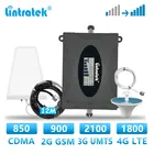 Lintratek CDMA GSM 2G 3G 4G Singel band Усилитель сотового сигнала Ретранслятор Мобильный телефон LTE усилитель сигнала 900 1800 2100 UMTS