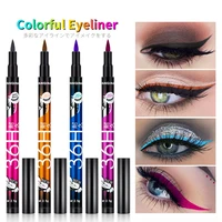brown blue eyeliner eyliner pen colorido delineadores de ojos colores canetas cejas eye liner couleur waterproof free shipping