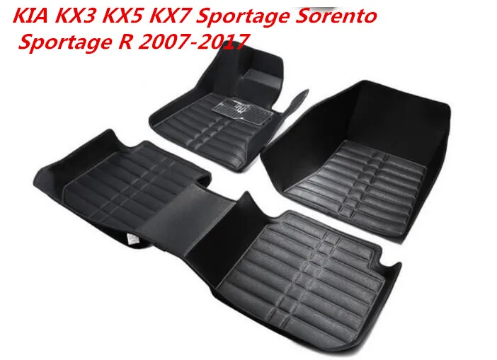Роскошный автомобильный 3D напольный коврик для KIA KX3 KX5 KX7 Sportage Sorento R 2007