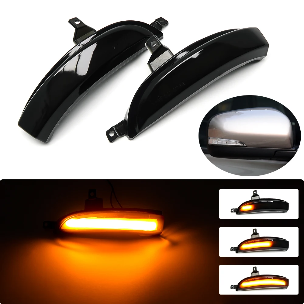 

LED Dynamic Sequential Side Rearview Mirror Turn Signal Light Blinker Lamp Indicator For Renault Koleos HY 2011-2017 facelift