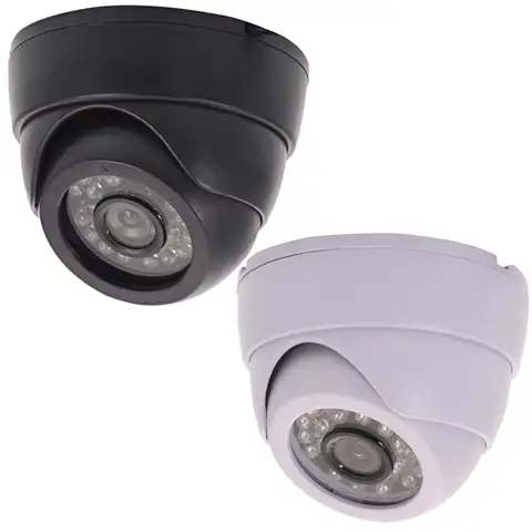Камера ночного видения для помещений, 24 инфракрасных светодиода, 1/3 дюйма, цветная CMOS купольная камера 1200TVL, уличная Водонепроницаемая камер...