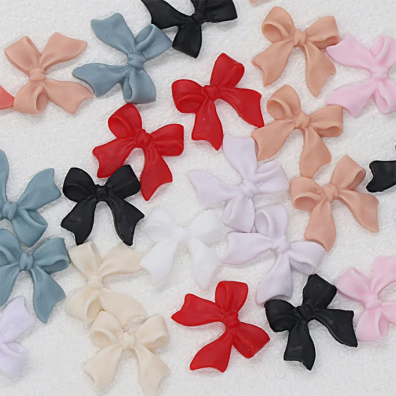 

3bag Elegance Resin Bowknots Nail Art Decorations 3D Colorful Bow Ornaments Jewelry DIY UV Gel Design Cute Manicure Accessories