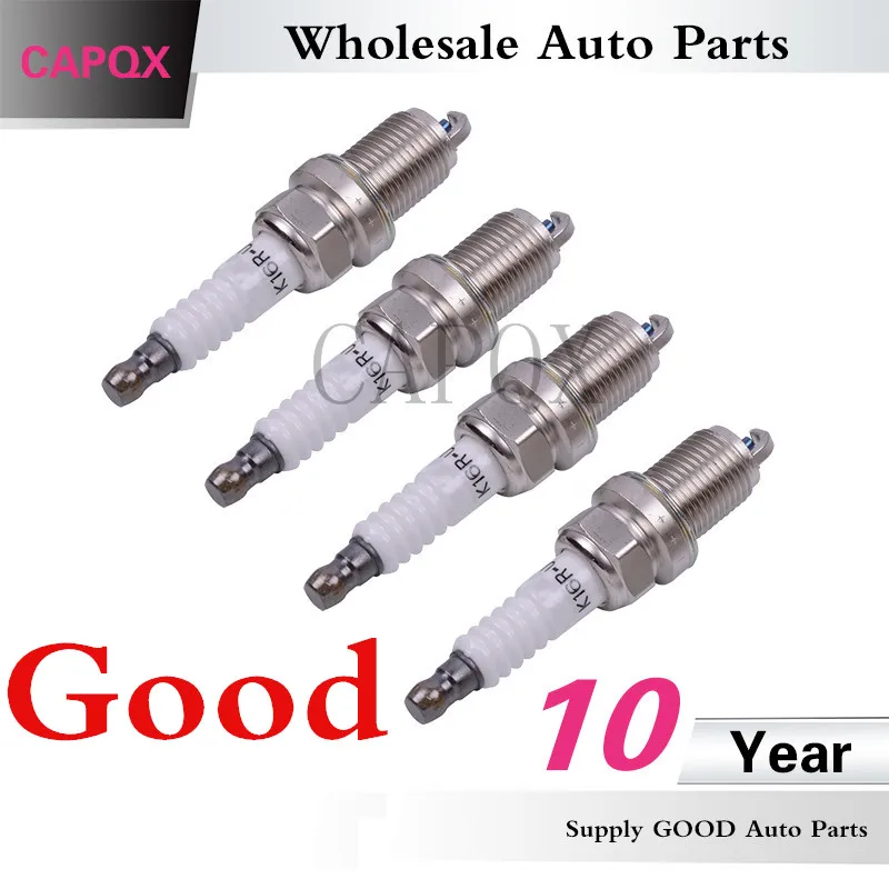 CAPQX 4 шт. иридиевая Свеча зажигания 90919 01176 K16R U для YARIS ECHO VIOS COROLLA PREVIA HILUX 4runner LAND CRUISER
