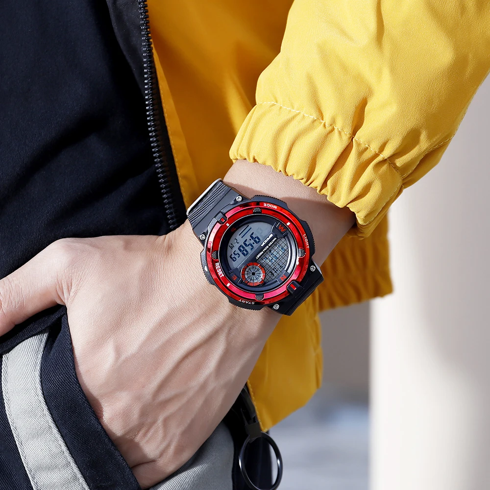 Sanda цифровой Для мужчин спортивные часы Shock Военные мужские наручные с механизмом